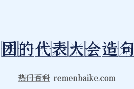 团的代表大会造句是什么意思的图片
